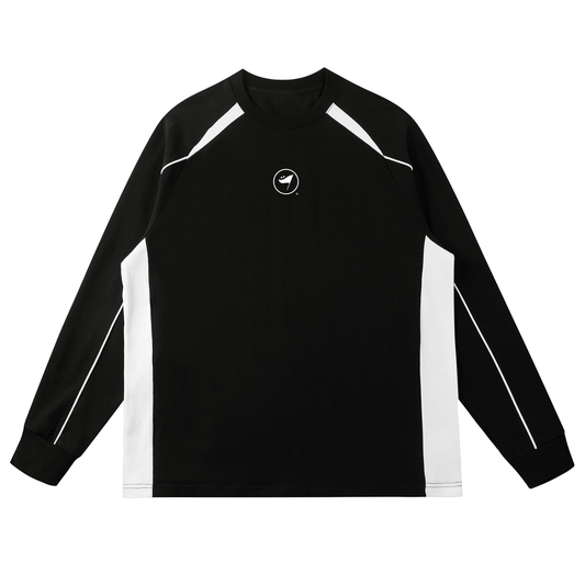 Contrast Panel Raglan Sweatshirt